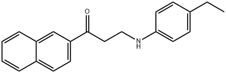 3-(4-ETHYLANILINO)-1-(2-NAPHTHYL)-1-PROPANONE Struktur