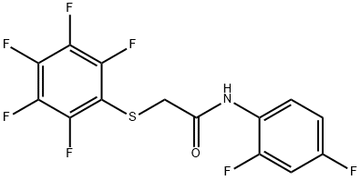 N-(2,4-DIFLUOROPHENYL)-2-[(2,3,4,5,6-PENTAFLUOROPHENYL)SULFANYL]ACETAMIDE Struktur