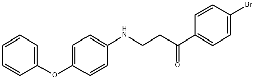 1-(4-BROMOPHENYL)-3-(4-PHENOXYANILINO)-1-PROPANONE Struktur