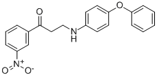 1-(3-NITROPHENYL)-3-(4-PHENOXYANILINO)-1-PROPANONE Struktur