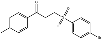 3-[(4-BROMOPHENYL)SULFONYL]-1-(4-METHYLPHENYL)-1-PROPANONE Struktur