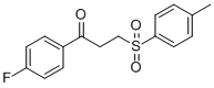 1-(4-FLUOROPHENYL)-3-[(4-METHYLPHENYL)SULFONYL]-1-PROPANONE Struktur