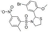 Thiazolidine, 2-(5-bromo-2-methoxyphenyl)-3-[(2-methyl-5-nitrophenyl)sulfonyl]- (9CI) Struktur