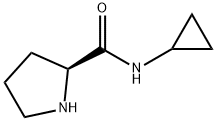 2-Pyrrolidinecarboxamide,N-cyclopropyl-,(2S)-(9CI) Struktur