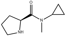 2-Pyrrolidinecarboxamide,N-cyclopropyl-N-methyl-,(2S)-(9CI) Struktur