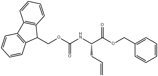 (S)-2-FMOC-AMINO-PENT-4-ENOIC ACID BENZYL ESTER Struktur