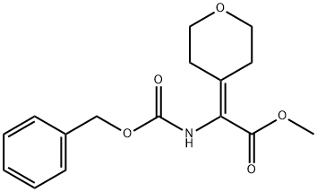 Methyl 2-(benzyloxycarbonylaMino)-2-(2H-pyran-4(3H,5H,6H)-ylidene)acetate Struktur