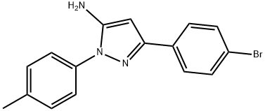 3-(4-BROMOPHENYL)-1-(4-METHYLPHENYL)-1H-PYRAZOL-5-AMINE Struktur