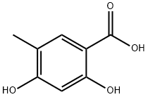 2,4-DIHYDROXY-5-METHYLBENZOIC ACID Struktur