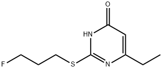 4(1H)-Pyrimidinone,6-ethyl-2-[(3-fluoropropyl)thio]-(9CI) Struktur