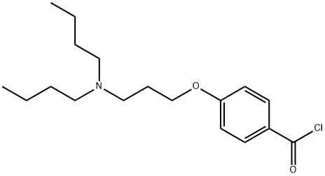 Benzoyl chloride, 4-[3-(dibutylaMino)propoxy]- Struktur