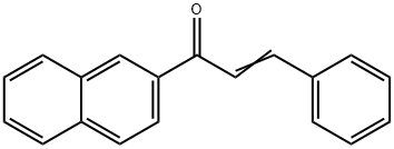 1-(2-NAPHTHYL)-3-PHENYLPROP-2-EN-1-ONE Struktur