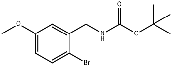 (2-BROMO-5-METHOXY-BENZYL)-CARBAMIC ACID TERT-BUTYL ESTER Struktur