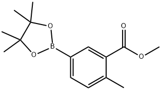 Methyl 2-Methyl-5-(4,4,5,5-tetraMethyl-1,3,2-dioxaborolan-2-yl)benzoate Struktur