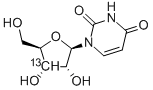 [3'-13C]URIDINE Struktur