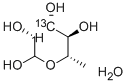 6-DEOXY-L-[3-13C]MANNOSE MONOHYDRATE Struktur