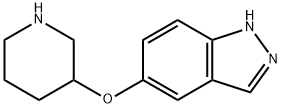 1H-Indazole, 5-(3-piperidinyloxy)- Struktur