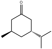 Cyclohexanone, 3-methyl-5-(1-methylethyl)-, (3R,5R)- (9CI) Struktur