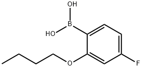 2-BUTOXY-4-FLUOROPHENYLBORONIC ACID Struktur