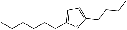 2-Butyl-5-hexylthiophene Struktur