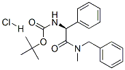 TERT-BUTYL {(1S)-2-[BENZYL(METHYL)AMINO]-2-OXO-1-PHENYLETHYL}CARBAMATE HYDROCHLORIDE Struktur