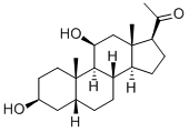 5Beta-pregnan-3beta,11beta-diol-20-one Struktur