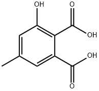 2-Benzenedicarboxylic acid, 3-hydroxy-5-methyl-1 Struktur