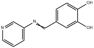 1,2-Benzenediol, 4-[(3-pyridinylimino)methyl]- (9CI) Struktur