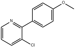 3-chloro-2-(para-anisyl)pyridine Struktur