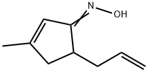 2-Cyclopenten-1-one,3-methyl-5-(2-propenyl)-,oxime(9CI) Struktur