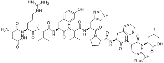 ASP-ARG-VAL-TYR-VAL-HIS-PRO-PHE-HIS-LEU Struktur
