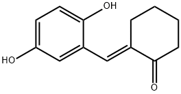 Cyclohexanone, 2-[(2,5-dihydroxyphenyl)methylene]-, (2E)- (9CI) Struktur