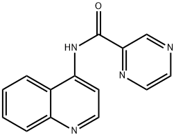 Pyrazinecarboxamide, N-4-quinolinyl- (9CI) Struktur