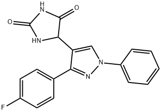 5-(3-(4-Fluorophenyl)-1-phenyl-1H-pyrazol-4-yl)imidazolidine-2,4-dione price.