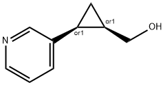 Cyclopropanemethanol, 2-(3-pyridinyl)-, (1R,2S)-rel- (9CI) Struktur