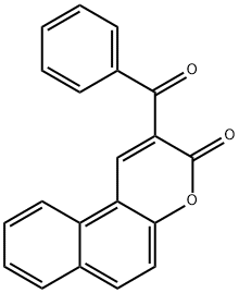 3-BENZOYLBENZO [F] COUMARIN Struktur