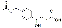 Benzenebutanoic acid, 4-[(acetyloxy)methyl]--gamma--hydroxy--alpha--methylene- (9CI) Struktur