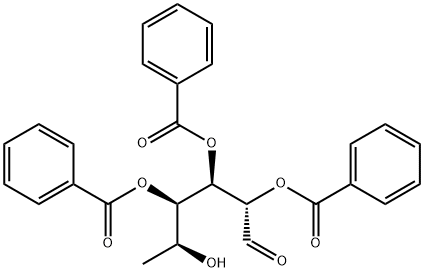 2,3,4-Tri-O-benzoyl-L-fucopyranose Struktur