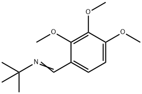 2-PROPANAMINE, 2-METHYL-N-[(2,3,4-TRIMETHOXYPHENYL)METHYLENE]- Struktur