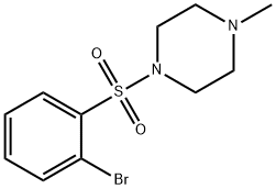 1-(2-BROMOPHENYLSULFONYL)-4-METHYLPIPERAZINE Struktur