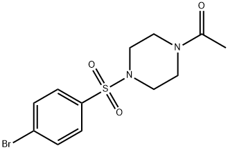 4-(4-Acetylpiperazinosulfonyl)bromobenzene Struktur