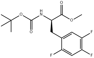 METHYL (2R)-2-[(TERT-BUTOXYCARBONYL)AMINO]-3-(2,4,5-TRIFLUOROPHENYL)PROPANOATE Struktur