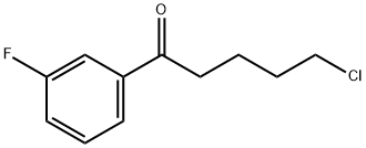 5-CHLORO-1-(3-FLUOROPHENYL)-1-OXOPENTANE Struktur