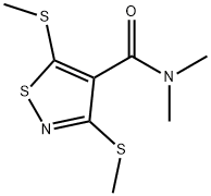 N,N-Dimethyl-3,5-bis(methylthio)-4-isothiazolecarboxamide Struktur