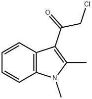 Ethanone, 2-chloro-1-(1,2-dimethyl-1H-indol-3-yl)- (9CI) Struktur