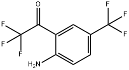 2-(Trifluoroacetyl)-4-(trifluoromethyl)aniline, 1-[2-Amino-5-(trifluoromethyl)phenyl]-2,2,2-trifluoroethan-1-one, 4-Amino-3-(trifluoroacetyl)benzotrifluoride Struktur