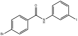 4-bromo-N-(3-iodophenyl)benzamide Struktur