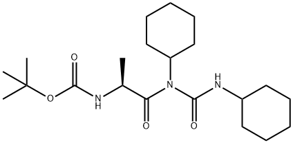 N-(N(alpha)-(tert-butyloxycarbonyl)alanyl)-N,N'-dicyclohexylurea Struktur