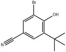 3-Bromo-5-tert-butyl-4-hydroxybenzonitrile Struktur