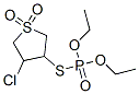 3-(Diethoxyphosphinylthio)-4-chlorothiolane 1,1-dioxide Struktur